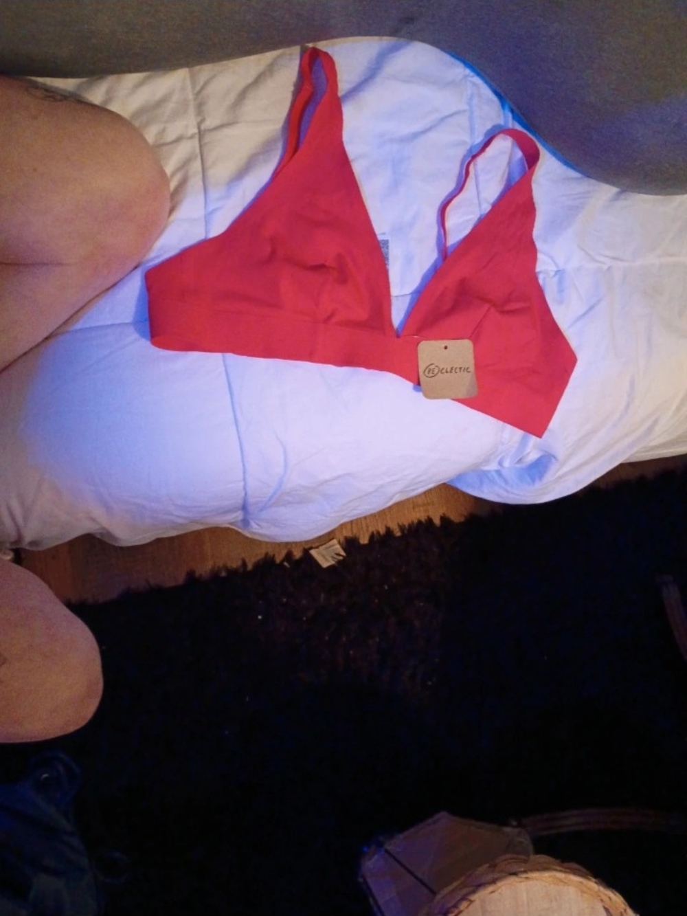 Out From Under Pink Triangle Bralette - Lightweight Women's Bralette